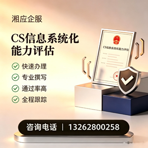 镇江CS信息系统化能力评估申报服务