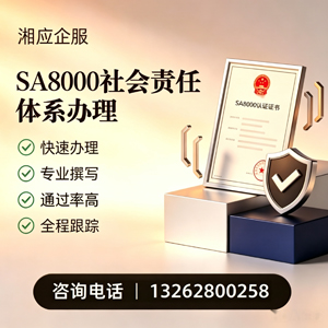 镇江SA8000社会责任体系认证服务